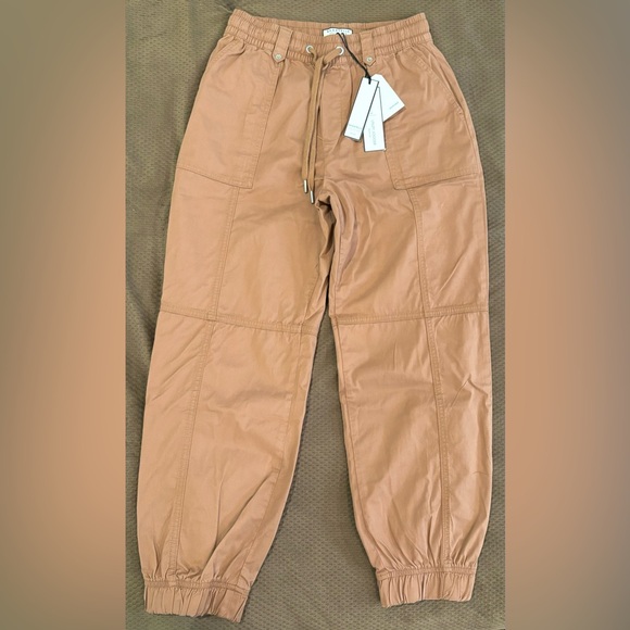 NWT Bagatelle NY Collection Khaki Rust Utility Jogger w/ Drawstring Waist - 6 - Picture 4 of 11